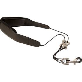 Pro-tec L310m 22-inch Leather Neck Strap With Metal Snap Black Standard