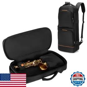 B0d1kjqn8l Rexmica Padded Alto Sax Case Bag Backpack Hidden Shoulder
