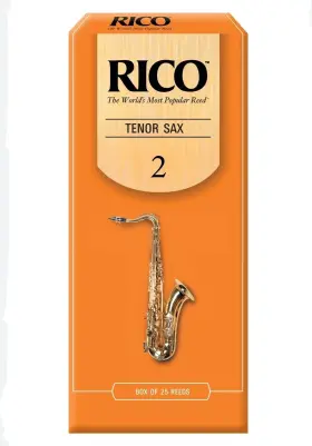 Rka2520 Rico 25 Pack Tenor Sax Saxophone Reeds #2 Strength 2 /