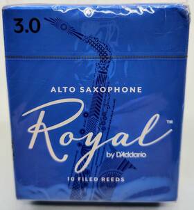 Rico Royal Rjb1030 New Dftaddario Alto Saxophone Reeds Strength 3.0 Sealed Box Of 10