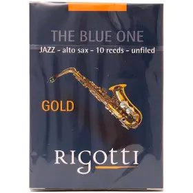 Rg.jsa-2.5l Rigotti Alto Saxophone Reed Gold Jazz Cut 2.5 Light 10 Pack