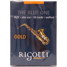 Rigotti Rg.jsa-3.5s Alto Saxophone Reed Gold Jazz Cut 3.5 Strong 10 Pack