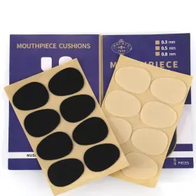 1890 Rochix 735279604467 Alto/tenor Saxophone Sax Mouthpiece Cushions 0.8mm Black And White 16 Pcs