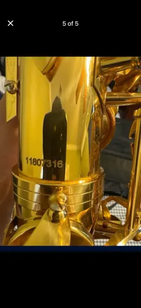 11807316 Roy Benson Alto Saxophone Brass Gold Eb With Case And Mouthpiece Mpn