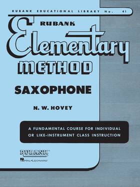 Rubank Publications Hl04470030 Elementary Method - Saxophone Educational Library Sheet