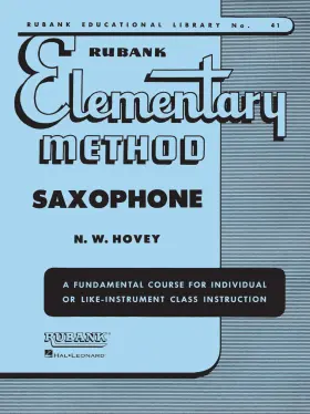 Hl04470030 Rubank Publications Elementary Method - Saxophone Educational Library Sheet