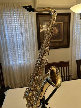 Selmer 13409/aj178 Aristocrat Ts600l Tenor Sax With Case And Yamaha 4c Mpc. Excellent Condition