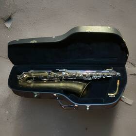 Selmer 51847 Baritone Saxophone Brass Gold Lacquered With Case Neck Mouthpiece Unbranded