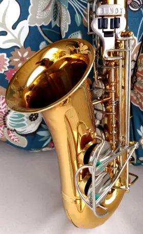721119 Selmer 1978 Bundy Gold/silver Alto Sax Without Riginal Case - Good Condition Tested