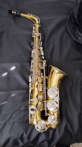 Selmer As30 Alto Saxophone Brass Gold Lacquered Eb Key With Case Mouthpiece