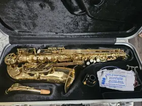 At21116011 Selmer Inch Soloist Gold Tenor Sax With Case And Accessories- Very Good Condition