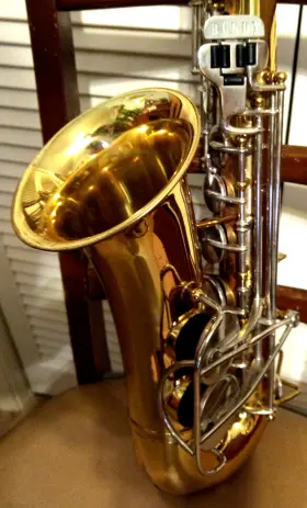 647933 Selmer Bundy Vint. 1975 Gold/silver Keys Alto Sax For Parts Or Repairs - No Case