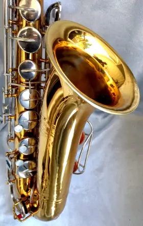 727325 Selmer Bundy Ft78 Tenor Sax With Vintage Case New Gold Neck And 7 Mpc.- Nice