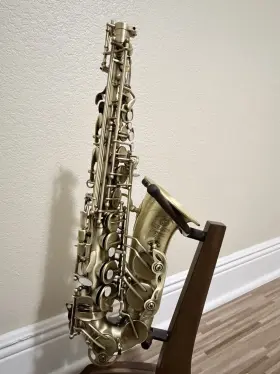 M-88923 Selmer Alto Saxophone Matte Gold Eb Hand Engraved With Case Strap Mouthpiece
