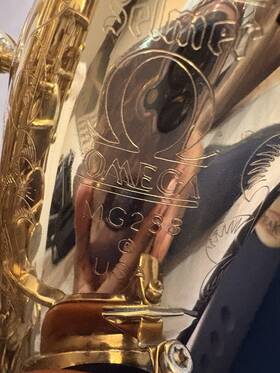 Selmer Mg288 Omega Alto Saxophone Brass Gold Lacquered Eb Key With Case