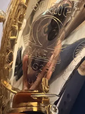 Mg288 Selmer Omega Alto Saxophone Brass Gold Lacquered Eb Key With Case