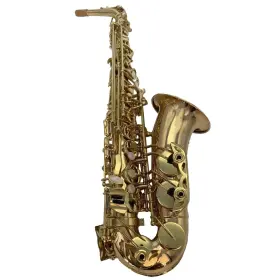 Sts-3806 Shiny Musical Instruments 85% Content Brass Saxophone Gold Lacquer Key Saxofon Alto
