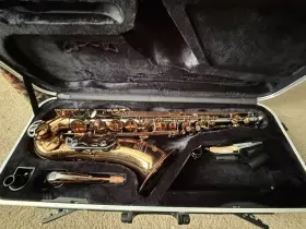 G2-otbg The Growling Sax Origin Tenor Saxophone Gold Brass Bb Hand Engraved With Case
