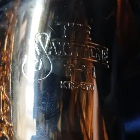 Kts-670 The Saxyphone Bb Tenor Saxophone Gold Lacquer Brass Case Pearl Inlay