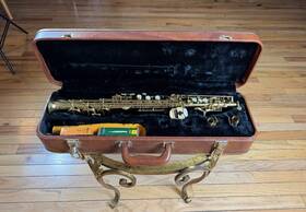 The Woodwind Hl00771 Soprano Saxophone Co South Bend Indiana With Case& Mouthpieces