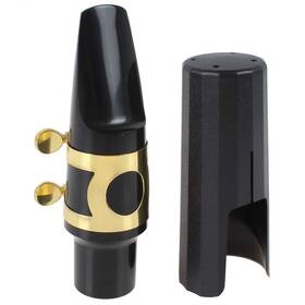 Traderplus Vi2637 Alto Saxophone Mouthpiece Kit With Ligature Reed And Cap Gold