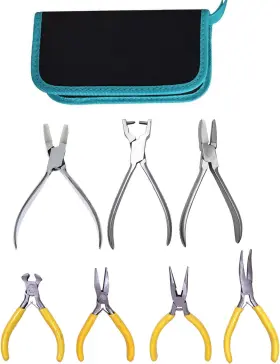 Tuoren 445012723760 7pieces Woodwind Instrument Repair Spring Needle Removing Pliers Kit For Flute C