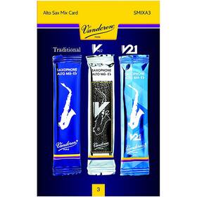 Vandoren Smixa3 Alto Saxophone Mix Card Includes 1 Each Traditional V12 And V21 3