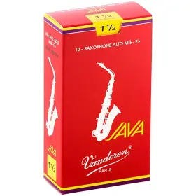 Sr2615r Vandoren Java Red Alto Saxophone Reeds Strength 1.5 Box Of 10