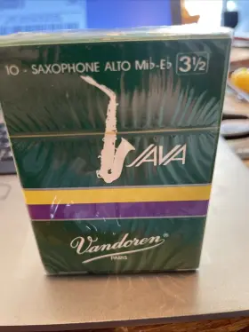 Sr2635 Vandoren Java Alto Saxophone Reeds Strength - 3.5 Box Of 10
