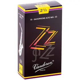 Sr4125 Vandoren Zz Alto Saxophone Reeds Strength - 2.5 Box Of 10 Sr4125 Vandoren Zz Alto Saxophone Reeds Strength - 2.5 Box Of 10