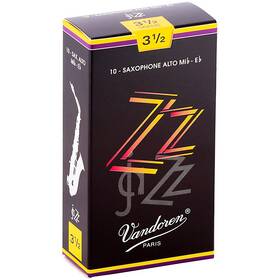 Vandoren Sr4135 Zz Alto Saxophone Reeds Strength - 3.5 Box Of 10
