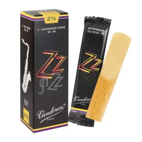 Sr4225 Vandoren Tenor Sax Zz Reeds Strength 2.5 Box Of 5