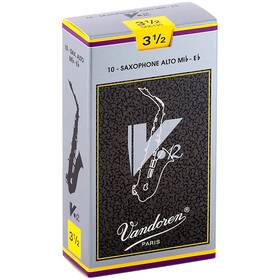 Vandoren Sr6135 V12 Alto Saxophone Reeds Strength 3.5 Box Of 10