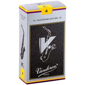 Sr614 Vandoren V12 Alto Saxophone Reeds Strength 4 Box Of 10
