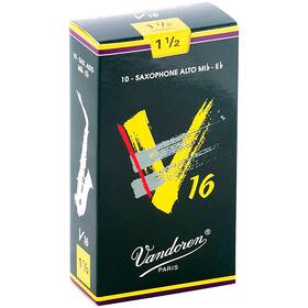 Vandoren Sr7015 Alto Sax V16 Advanced Reeds Strength 1.5 Box Of 10
