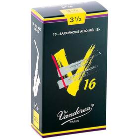 Vandoren Sr7035 Alto Sax V16 Reeds Strength 3.5 Box Of 10