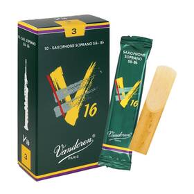 Vandoren Sr713 Soprano Sax V16 Reeds Strength 3 Box Of 10