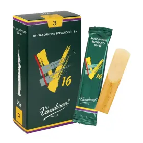 Sr713 Vandoren Soprano Sax V16 Reeds Strength 3 Box Of 10