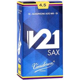 Vandoren Sr8145 V21 Alto Saxophone Reeds 4.5