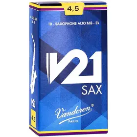 Sr8145 Vandoren V21 Alto Saxophone Reeds 4.5 Sr8145 Vandoren V21 Alto Saxophone Reeds 4.5