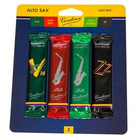 Vandoren Srmixa3 Alto Saxophone Jazz Reed Sample Pack Strength - 3