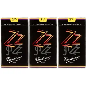 Vazzas2.5-3b Vandoren Zz Alto Saxophone Reeds - 2.5 30-pack
