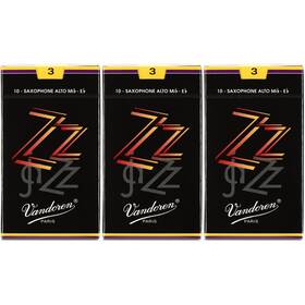 Vandoren Vazzas3-3b Zz Alto Saxophone Reeds - 3.0 30-pack