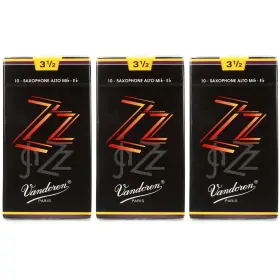 Vazzas3.5-3b Vandoren Zz Alto Saxophone Reeds - 3.5 30-pack