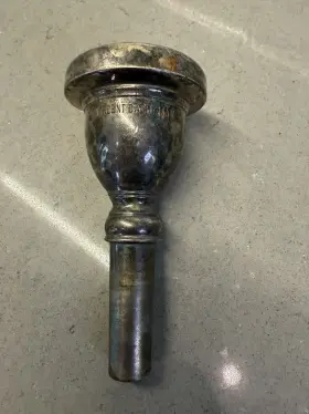 24aw Vincent Bach Tuba Sousaphone Mouthpiece Silver Plate Wide Rim Usa