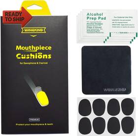 Wingkind 445048188120 Alto/tenor Saxophone And Clarinet Mouthpiece Cushions Patches Pads 0.8mm Black