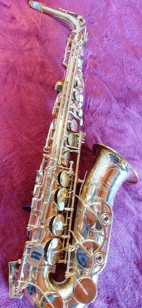 Yamaha 012489 Yas62 Professional Alto Saxophone - Gold Lacquer With Hard Case
