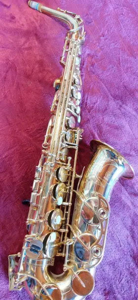 012489 Yamaha Yas62 Professional Alto Saxophone - Gold Lacquer With Hard Case
