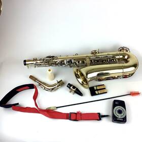 Yamaha 033107a Vintage 1980s Brass Yas-23 Alto Saxophone With Hard Case
