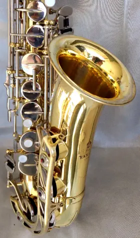 044931a Yamaha 21 Purple Logo Alto Sax With New Yas 62 Replacement Neck And As-l1 Mpc.-player